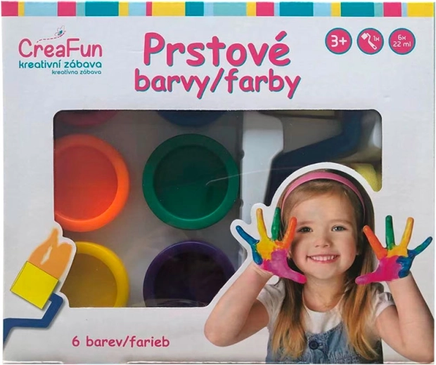 CreaFun Finger Paints – Set of 6 × 132 ml