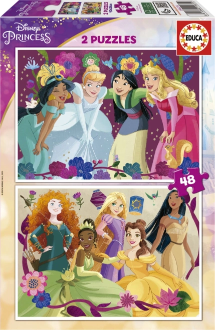 Puzzle Disney Princeze 2x48 dijelova