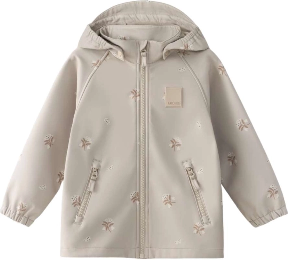 Leokid softshell jacket Lake silver cloud flower size 98