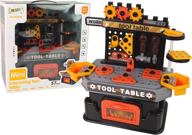 Dječji radni stol s alatom – 57 dijelova