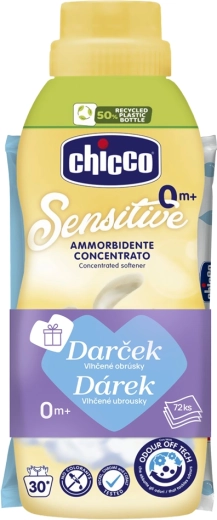Chicco omekšivač Baby Sensitive Nježni dodir 750 ml + vlažne maramice 72 kom gratis
