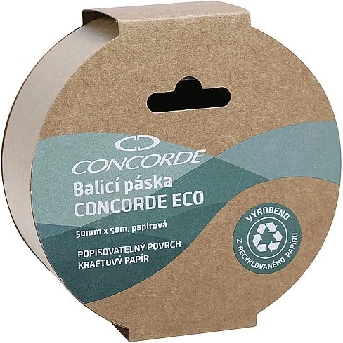 Papirnata ljepljiva traka za pakiranje CONCORDE ECO 50 mm × 50 m