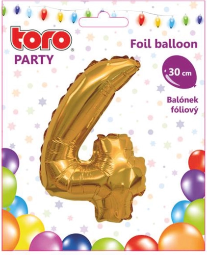 Folianski balon broj 4 30 cm zlatni TORO