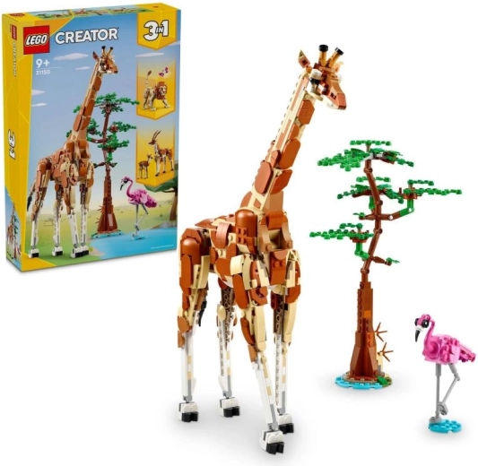 LEGO Creator 3-u-1 safari životinje – žirafa, gazele i lav