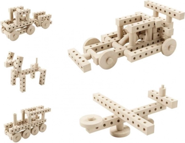 Kreativna drvena konstruktorska set s 67 dijelova
