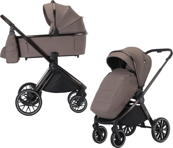 Adamex kombinirana kolica Spark 2u1 chocolate fango