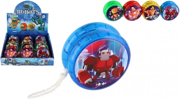 Svjetleće jojo s motivom robota 6 cm