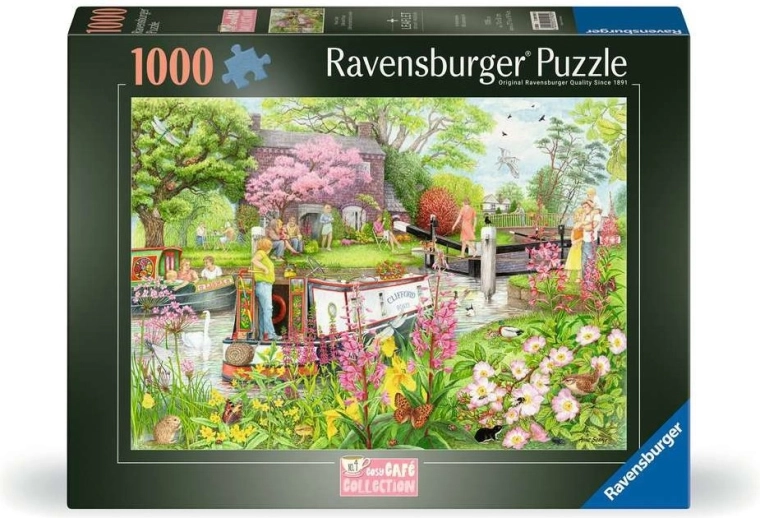Ravensburger puzzle Cosy Café Collection br. 4: Riječni kafić – 1000 dijelova