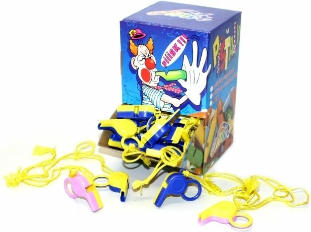 SMĚR referee whistle with finger ring and lanyard - 1 piece