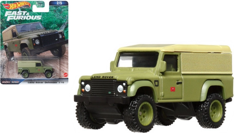 Hot Wheels Land Rover Defender 110 – Fast & Furious kolekcionarski model 1:64