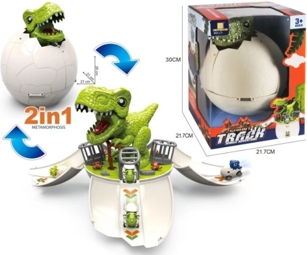 Dinosaur 2u1 – izbacivač autića u dinosaurovom jajetu