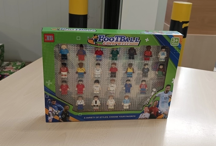 Figures compatible with construction sets – football players, 24 pcs