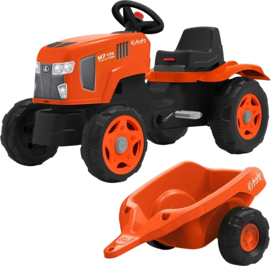 Pedalni traktor FALK Kubota s prikolicom i otvarajućom haubom 2–6 godina