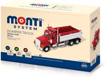 Konstrukcijski set Monti System MS 44 Dumper Truck Western Star 1:48 u kutiji 22x15x6 cm