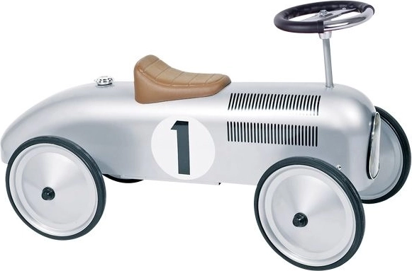 Retro guralica trkaća, srebrna