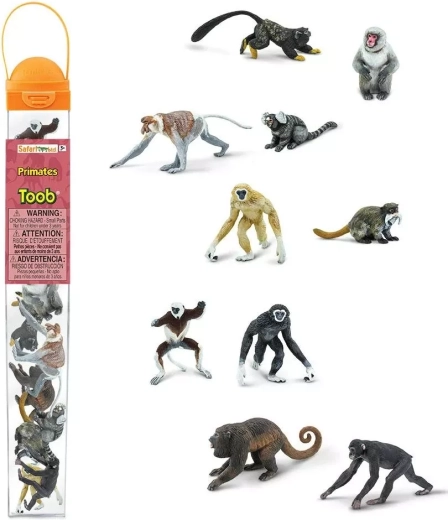 Tuba s figuricama primata Safari Ltd. (10 figurica)