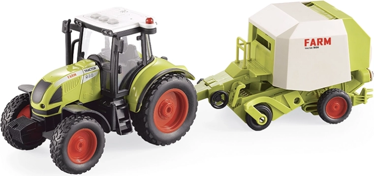 Farmerski traktor s prikolicom 1:16 sa svjetlima i zvukovima