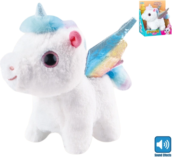 Walking Sound Plush Unicorn 21 cm