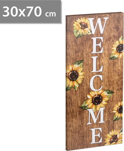 LED Welcome Wall Art with Hanging Loop