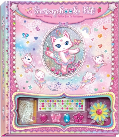 Scrapbook dekorativni set Pecoware - Baletna mačka
