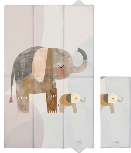 Ceba Baby putna podloga za previjanje Basic Elephant Family 80 × 50 cm