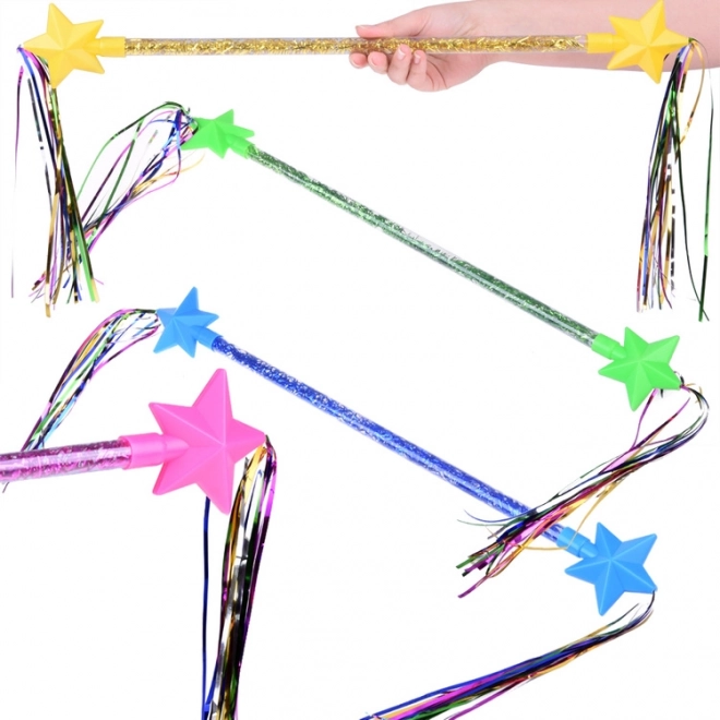 Čarobni štapić s gimnastičkim palicom i trakama