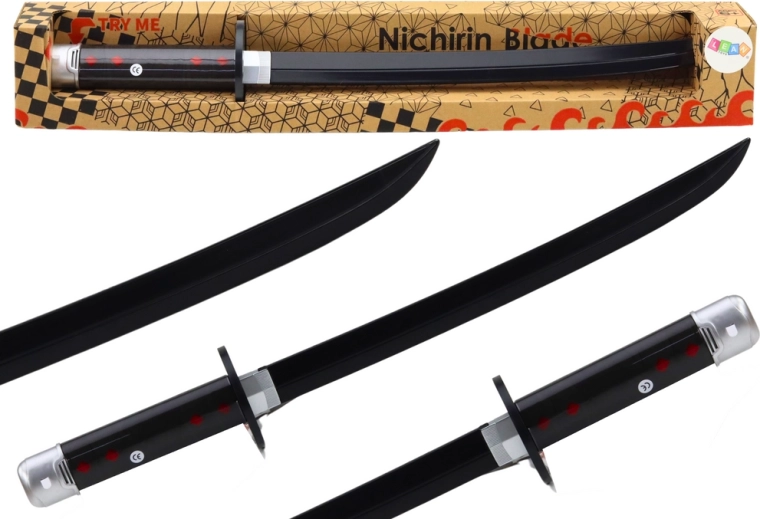 Samurajski mač na baterije sa zvukom, crni