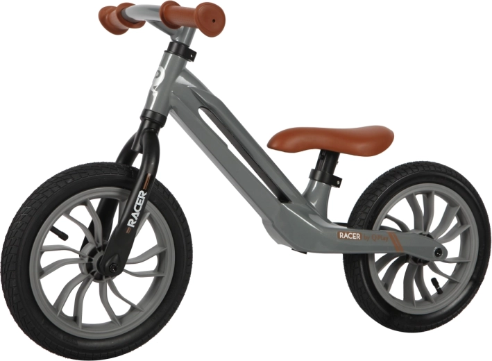QPlay dječji bicikl bez pedala Racer sivi
