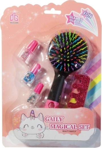 Djevojački set ljepote s blještavim lakovima za nokte