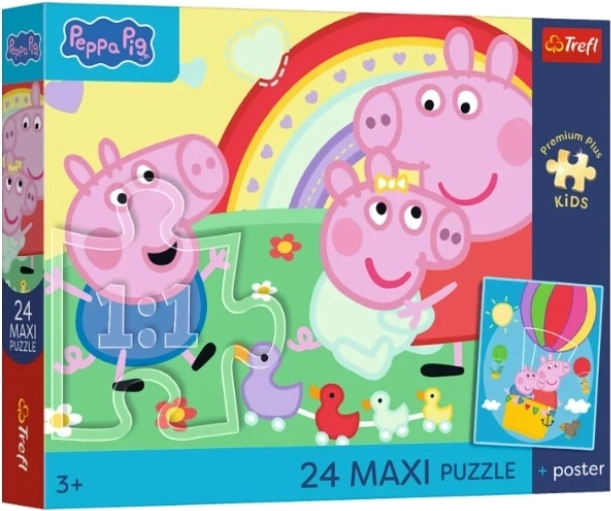 Dječje puzzle Maxi PremPlus Kids "Świnkowe dni" - 1 komad