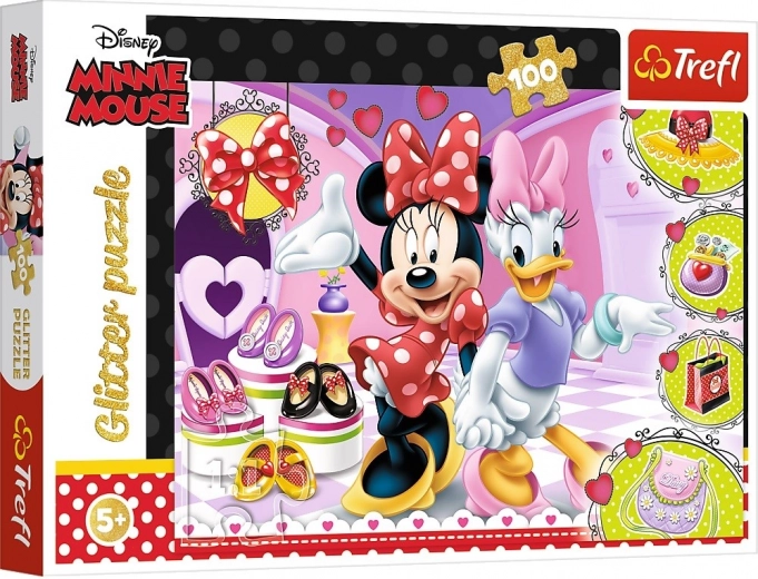 Puzzle 100 dijelova Minnie i Sjaj