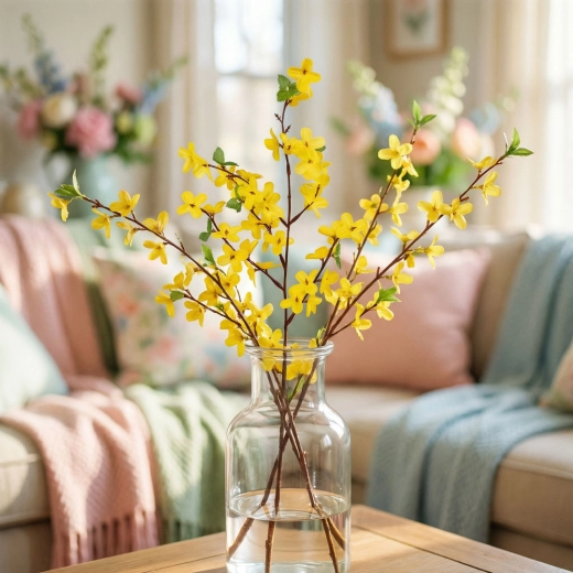 Decorative golden rain branch 46 cm