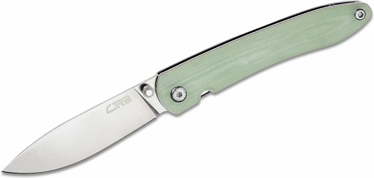 Džepni nož CJRB Ria 7,5 cm, sand polish, prozirno zelena, G10