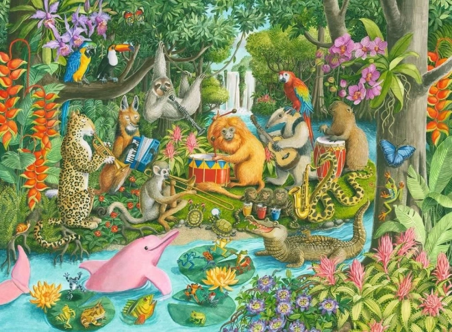 RAVENSBURGER Puzzle Banda kišnih šuma XXL 100 dijelova