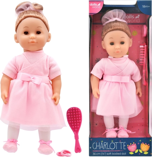 Dolls World modna lutka Charlotte s dodacima 36 cm