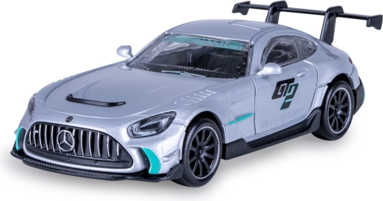 Metal Mercedes-AMG GT2 model in 1:43 scale, silver