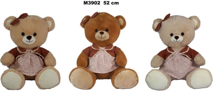 Plush teddy bear in a dress - 1 piece