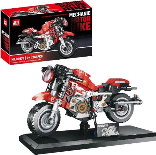 Sports motorcycle building set (268 pieces)
