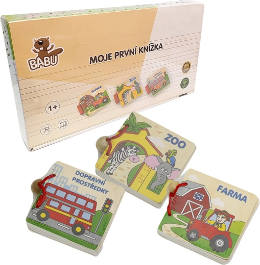 Babu drvena knjižica za najmlađe (3 motiva)