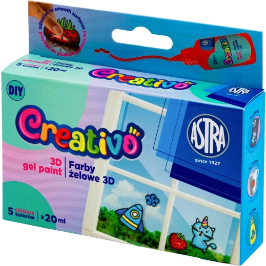 Astra Creativo boje za gel naljepnice 5×20 ml