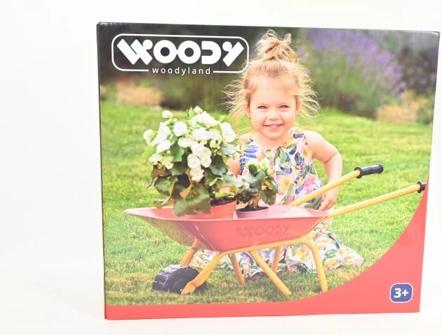 Woody dječja metalna vrtna kolica crvena 77 cm