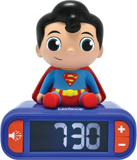 Lexibook budilica SUPERMAN sa svjetlećom figuricom