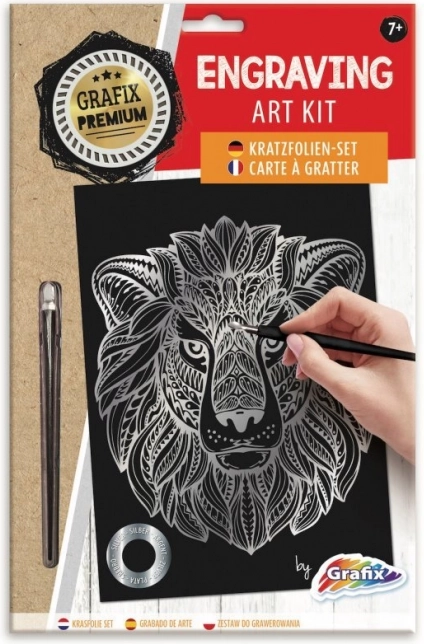 srebrna strugalica slika lav GRAFIX