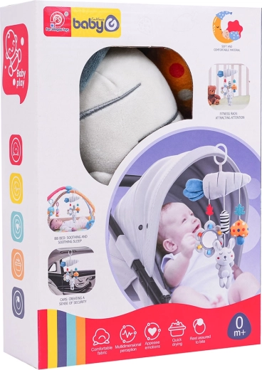 Sensory hanging stroller set for babies