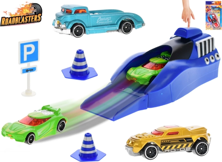 Roadblasters set izbacivih autića s prometnim znakovima, 3 kom