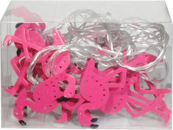 Šarene metalne svjetlosne girlande u obliku plamenaca