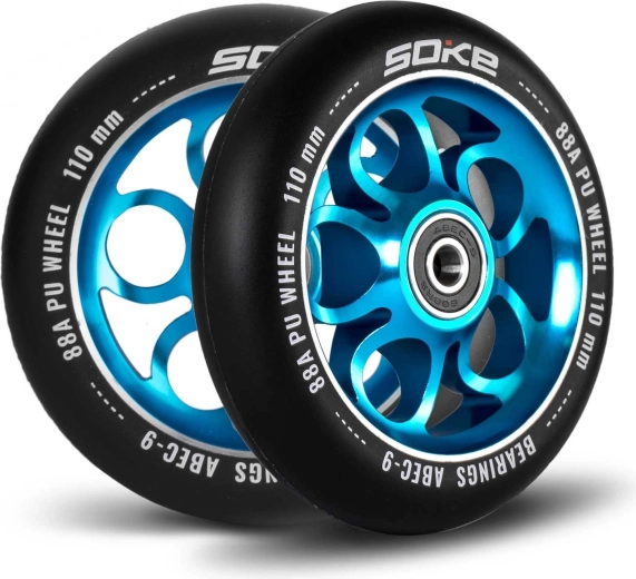 Kotači za romobil Soke 110 mm plavi 2 kom