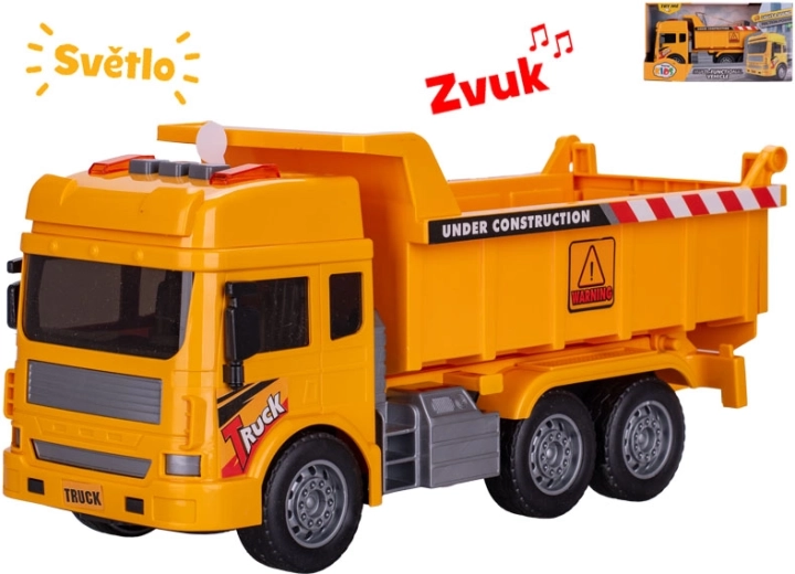 Građevinski kiperski kamion na inercijski pogon sa svjetlom i zvukom 27 cm