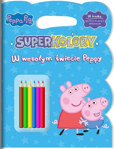 Praščić Peppa Superboje 4 – Veseli svijet Peppe, bojanka s bojicama