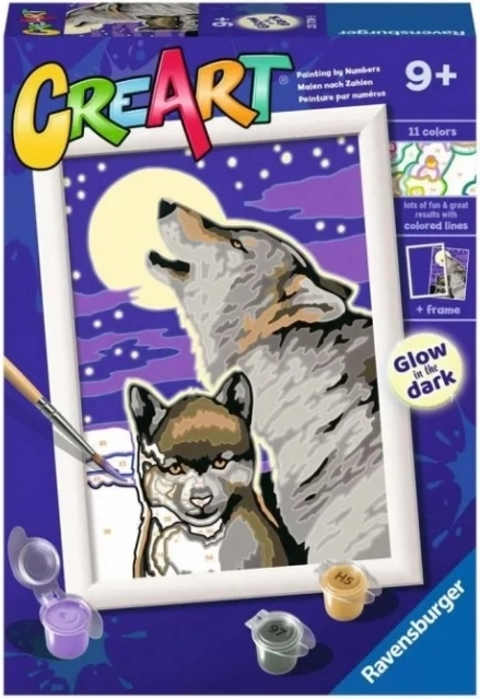 CreArt Mystical Wolves – slikanje po brojevima